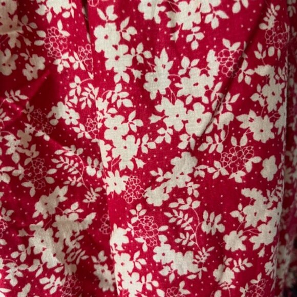 Fun Floral V-Neck Top ~ 100% Cotton - Picture 3 of 6